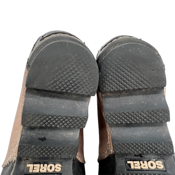 Sorel PDX 1964 Brown Black Wedge Ankle Boots Size 9 Women's - Picture 9 of 13